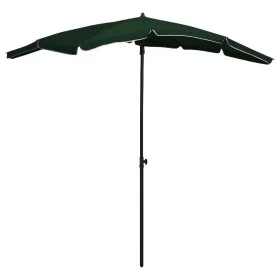 Garden umbrella with green pole 200x130 cm by vidaXL, Umbrellas - Ref: Foro24-315552, Price: 30,79 €, Discount: %