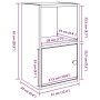 Estantería de madera de ingeniería gris hormigón 31x24x52 cm von , Bücherregale und Regale - Ref: Foro24-860322, Preis: 34,67...