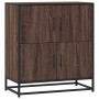 Aparador madera ingeniería roble marrón 68x35x76 cm by , Sideboards - Ref: Foro24-848993, Price: 83,41 €, Discount: %