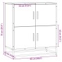 Aparador madera ingeniería roble marrón 68x35x76 cm by , Sideboards - Ref: Foro24-848993, Price: 83,41 €, Discount: %