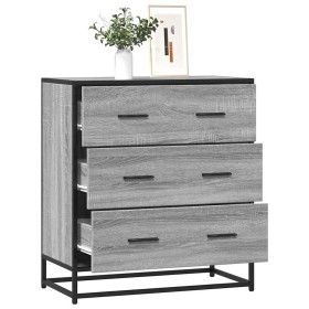 Aparador madera ingeniería y metal gris Sonoma 68x35x76 cm von , Sideboards - Ref: Foro24-848972, Preis: 103,56 €, Rabatt: %