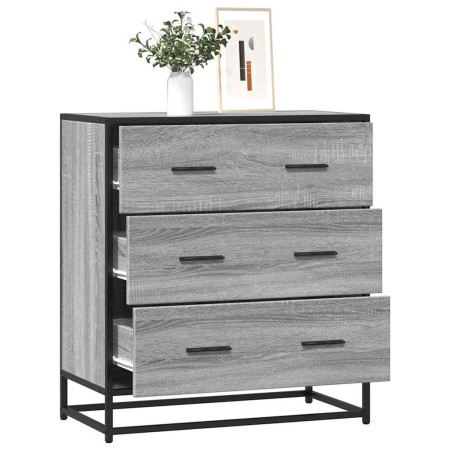 Aparador madera ingeniería y metal gris Sonoma 68x35x76 cm von , Sideboards - Ref: Foro24-848972, Preis: 103,56 €, Rabatt: %