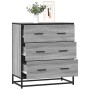 Aparador madera ingeniería y metal gris Sonoma 68x35x76 cm von , Sideboards - Ref: Foro24-848972, Preis: 103,56 €, Rabatt: %