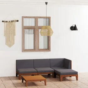 Garden furniture and cushions set 5 pieces solid acacia wood by vidaXL, Garden sets - Ref: Foro24-3058107, Price: 589,61 €, D...
