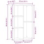 Estantería madera de ingeniería envejecida 50x25x80 cm by , Bookcases and shelves - Ref: Foro24-855780, Price: 49,39 €, Disco...