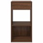 Mesilla de noche con cajón roble marrón 35x34x66,5 cm de , Mesitas de noche - Ref: Foro24-858725, Precio: 53,71 €