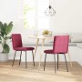 Sillas de comedor 2 unidades terciopelo rojo tinto von , Essstühle - Ref: Foro24-4101249, Preis: 93,23 €, Rabatt: %
