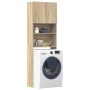 Armario de lavadora madera ingeniería roble Sonoma 64x24x190 cm von , Zubehör für Waschmaschinen und Trockner - Ref: Foro24-8...
