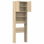 Armario de lavadora madera ingeniería roble Sonoma 64x24x190 cm von , Zubehör für Waschmaschinen und Trockner - Ref: Foro24-8...