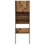 Armario lavadora madera ingeniería madera antigua 64x24x190 cm by , Accessories for washing machines and dryers - Ref: Foro24...