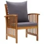 4-piece garden furniture set with solid acacia wood cushions by vidaXL, Garden sets - Ref: Foro24-3057979, Price: 445,24 €, D...
