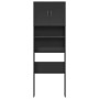 Armario de lavadora madera ingeniería negro 64x24x190 cm von , Zubehör für Waschmaschinen und Trockner - Ref: Foro24-862390, ...