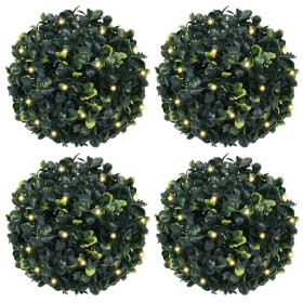 Bolas de boj artificial con luces LED 4 unidades 12 cm von , Künstliche Flora - Ref: Foro24-3335894, Preis: 46,56 €, Rabatt: %