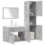 Juego muebles de baño 4 pzas madera contrachapada gris hormigón von , Badezimmermöbel - Ref: Foro24-3324899, Preis: 263,76 €,...