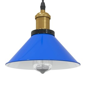 Lámpara colgante regulable en altura E27 oscuro brillante Ø22cm de , Lámparas - Ref: Foro24-4103444, Precio: 29,60 €, Descuen...
