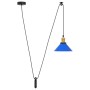 Lámpara colgante regulable en altura E27 oscuro brillante Ø22cm by , Lamps - Ref: Foro24-4103444, Price: 29,60 €, Discount: %