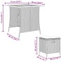 Set comedor de jardín 5 pzas con cojines ratán sintético beige von , Gartensets - Ref: Foro24-365422, Preis: 232,88 €, Rabatt: %