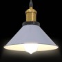 Lámpara colgante regulable en altura E27 gris brillante Ø 22cm von , Lampen - Ref: Foro24-4103446, Preis: 29,60 €, Rabatt: %