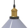 Lámpara colgante regulable en altura E27 gris brillante Ø 22cm von , Lampen - Ref: Foro24-4103446, Preis: 29,60 €, Rabatt: %