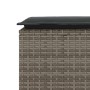Banco de jardín con cojín ratán sintético gris 110x40x44 cm von , Gartenbänke - Ref: Foro24-4104147, Preis: 105,85 €, Rabatt: %