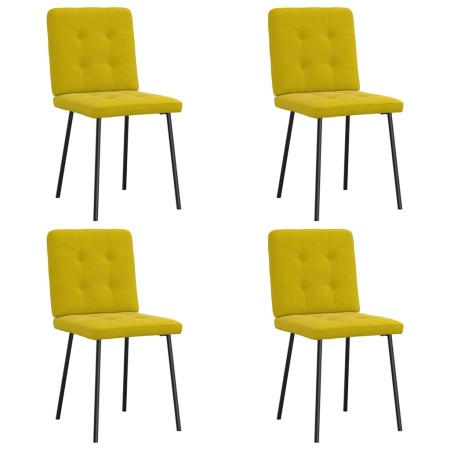 Sillas de comedor 4 unidades terciopelo amarillo von , Essstühle - Ref: Foro24-3315164, Preis: 159,15 €, Rabatt: %