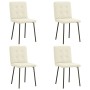 Sillas de comedor 4 unidades terciopelo crema von , Essstühle - Ref: Foro24-3315166, Preis: 200,12 €, Rabatt: %