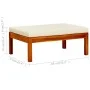 Banco de jardín con mesa y reposapiés madera de acacia maciza de vidaXL, Bancos de jardín - Ref: Foro24-3058008, Precio: 422,...