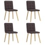 Sillas de comedor 4 unidades tela marrón oscuro von , Essstühle - Ref: Foro24-3315172, Preis: 195,49 €, Rabatt: %