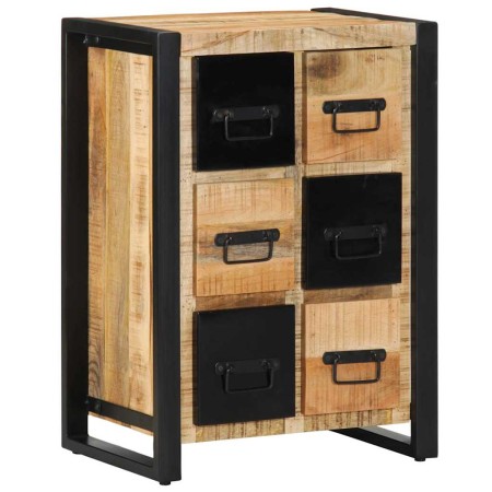 Aparador de madera maciza de mango rugosa 50x35x70 cm de , Aparadores - Ref: Foro24-4013585, Precio: 212,43 €, Descuento: %