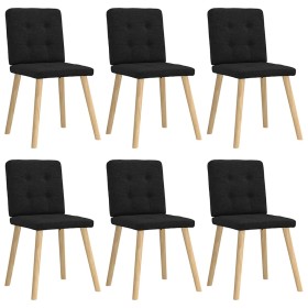Sillas de comedor giratorias 6 unidades tela negras von , Essstühle - Ref: Foro24-3315440, Preis: 292,05 €, Rabatt: %