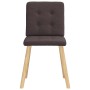 Sillas de comedor 6 unidades tela marrón oscuro by , dining chairs - Ref: Foro24-3315442, Price: 292,05 €, Discount: %