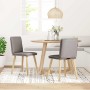 Sillas de comedor 2 unidades tela gris taupé by , dining chairs - Ref: Foro24-4101261, Price: 110,42 €, Discount: %