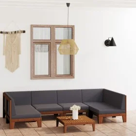 Garden furniture and cushions set 7 pieces solid acacia wood by vidaXL, Garden sets - Ref: Foro24-3058137, Price: 882,04 €, D...