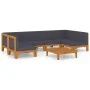 Juego muebles de jardín y cojines 7 pzas madera maciza acacia de vidaXL, Conjuntos de jardín - Ref: Foro24-3058137, Precio: 8...