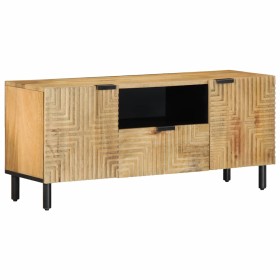 Mueble de TV marrón 105x33x46 cm madera maciza mango von , CD- und DVD-Speicher - Ref: Foro24-4017734, Preis: 131,22 €, Rabat...