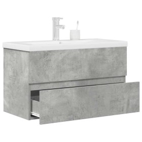 Set muebles de baño 2 piezas madera contrachapada gris hormigón von , Badezimmermöbel - Ref: Foro24-3324915, Preis: 232,90 €,...