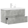 Set muebles de baño 2 piezas madera contrachapada gris hormigón by , Bathroom furniture - Ref: Foro24-3324915, Price: 232,90 ...