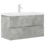 Set muebles de baño 2 piezas madera contrachapada gris hormigón by , Bathroom furniture - Ref: Foro24-3324915, Price: 232,90 ...