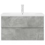 Set muebles de baño 2 piezas madera contrachapada gris hormigón by , Bathroom furniture - Ref: Foro24-3324915, Price: 232,90 ...