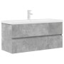 Set muebles de baño 2 piezas madera contrachapada gris hormigón von , Badezimmermöbel - Ref: Foro24-3324917, Preis: 326,93 €,...