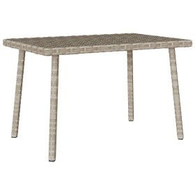 Mesa centro jardín rectangular gris claro 60x40x37 cm by , Garden tables - Ref: Foro24-4104054, Price: 34,80 €, Discount: %