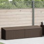 Caja de almacenaje jardín ratán sintético marrón 220x50x58 cm von , Aufbewahrungsboxen für den Außenbereich - Ref: Foro24-410...