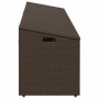 Caja de almacenaje jardín ratán sintético marrón 220x50x58 cm von , Aufbewahrungsboxen für den Außenbereich - Ref: Foro24-410...