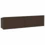 Caja de almacenaje jardín ratán sintético marrón 220x50x58 cm von , Aufbewahrungsboxen für den Außenbereich - Ref: Foro24-410...