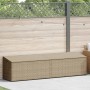 Caja de almacenaje jardín ratán beige 220x50x58 cm von , Aufbewahrungsboxen für den Außenbereich - Ref: Foro24-4104077, Preis...