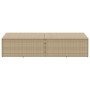 Caja de almacenaje jardín ratán beige 220x50x58 cm von , Aufbewahrungsboxen für den Außenbereich - Ref: Foro24-4104077, Preis...
