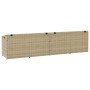 Caja de almacenaje jardín ratán beige 220x50x58 cm von , Aufbewahrungsboxen für den Außenbereich - Ref: Foro24-4104077, Preis...