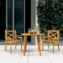 Juego de comedor de jardín 3 piezas madera maciza de acacia by vidaXL, Garden sets - Ref: Foro24-3057997, Price: 261,38 €, Di...