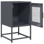 Mesita de noche acero laminado en frío antracita 36x39x60,5 cm de , Mesitas de noche - Ref: Foro24-853328, Precio: 52,24 €