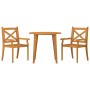 Juego de comedor de jardín 3 piezas madera maciza de acacia by vidaXL, Garden sets - Ref: Foro24-3057997, Price: 270,53 €, Di...